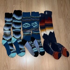 Patagonia Multicolor Patterned Women's Ski/Snowboard Socks